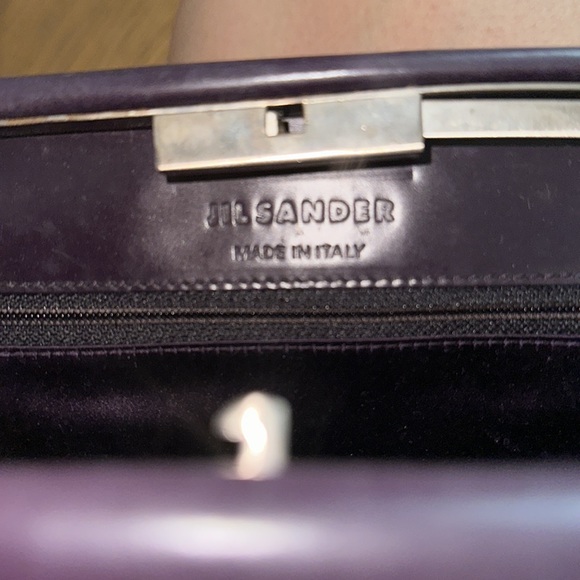 JIL SANDER BURGUNDY SATCHEL - Picture 4 of 5